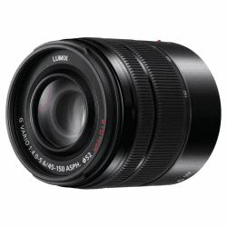 Panasonic H-FS45150EKA LUMIX G Vario Telezoom 45-150 mm F4.0-5.6 ASPH. Objektiv (90-300 mm KB, O.I.S. Bildstabiliator) schwarz Angebot bei HelloDeals
