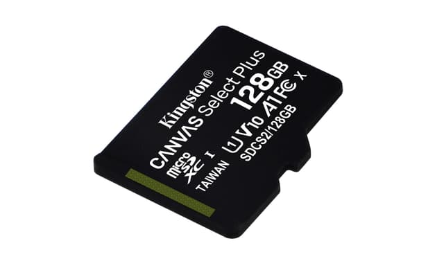 Kingston Canvas Select Plus microSD Speicherkarte, SDCS2/128GBSP Class 10 128GB Nur Karte