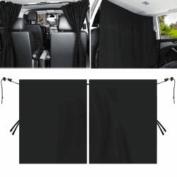 Auto Trennvorhänge Sonnenschutz, 140 x 80 cm Abnehmbarer Auto Vorhang, Auto Innenteiler Vorhänge Sonnenschutz, Auto Fenster Verdunkelung, Auto Sichtschutz Vorhänge, Auto Camping Zubehör Angebot bei HelloDeals
