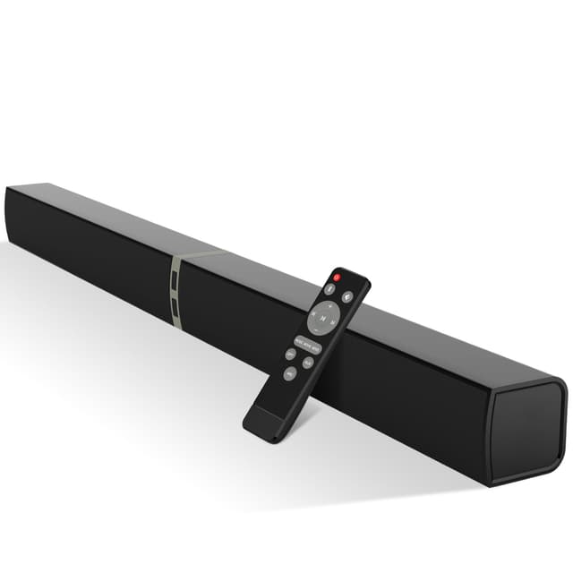 HoYLluDLL 2.0 Kanal Soundbar für Fernseher, 32 Zoll Teilbare 2-in-1-Soundbar für TV Geräte mit 3 EQ-Modi und 3D-Surround-Sound, TV Lautsprecher Soundbars Bluetooth 5.3, ARC/Optical/AUX, KY2020D Schwarz