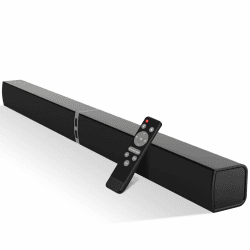 HoYLluDLL 2.0 Kanal Soundbar für Fernseher, 32 Zoll Teilbare 2-in-1-Soundbar für TV Geräte mit 3 EQ-Modi und 3D-Surround-Sound, TV Lautsprecher Soundbars Bluetooth 5.3, ARC/Optical/AUX, KY2020D Schwarz Angebot bei HelloDeals