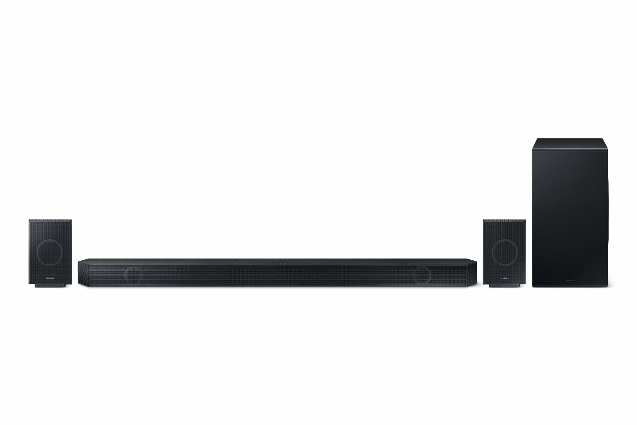 Samsung HW-Q995GD 11.1.4-Kanal Q-Soundbar für TV-Geräte, 4.0.2-Kanal-Rücklautsprecher, Bluetooth-Lautsprecher mit kabellosem Dolby Atmos / DTS:X, Q-Symphony [2024] Modell 2024