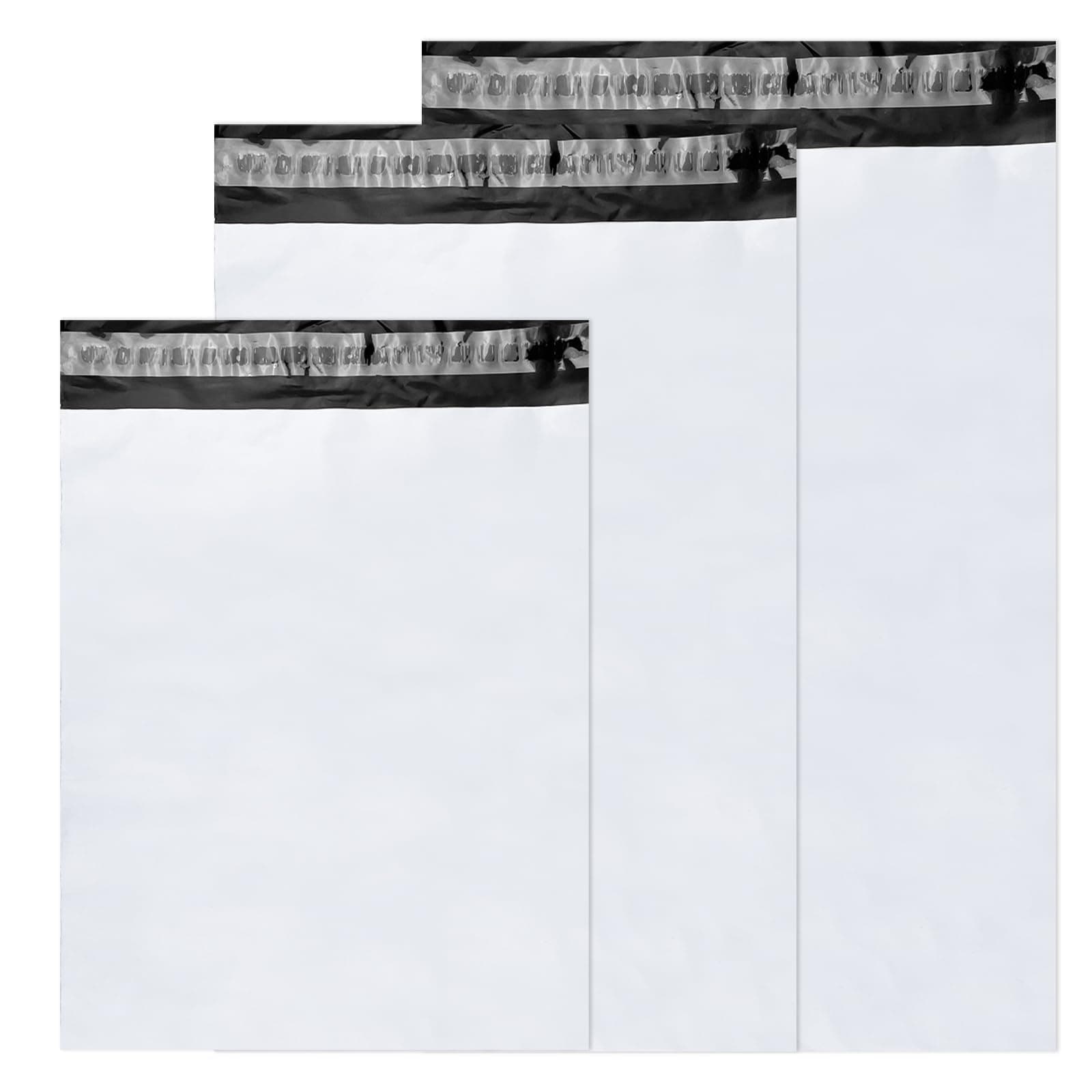 Magrimaxio 120pcs versandbeutel, versandtüten für kleidung, versandtaschen, shipping bags, verpackungsbeutel plastik, versandtasche, mit Selbstklebeverschluss, blickdicht, L/M/S mischen, 40 pcs/Größe 120pcs(L/M/S)