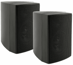 ChiliTec 2-Wege Lautsprecher Schwarz, Paar, Wand-Lautsprecher für HiFi Stereoanlage Heimkino, 60Watt 8Ohm Angebot bei HelloDeals
