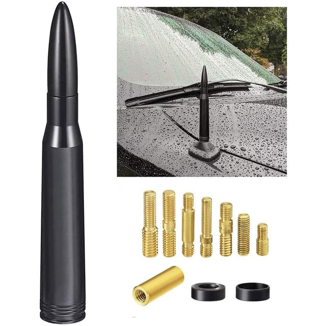 Bingfu Autoantenne Mast Bullet Shape Auto Antenne Ersatz Kompatibel mit Schwere Klassische Pickup-Trucks 14cm