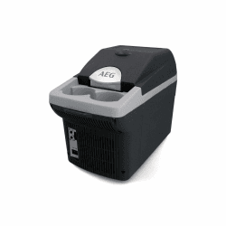 AEG Automotive Board-Bar BK 6 Thermoelektrische Kühl- und Warmhaltebox 6 Liter, 12 Volt für Auto und Steckdose, anschnallbar im PKW Angebot bei HelloDeals