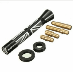 Alamor 7,7 Cm/10.7 cm Union Jack Uk Ger Flag Carbon Fiber Grid Car Antenne-2 Angebot bei HelloDeals