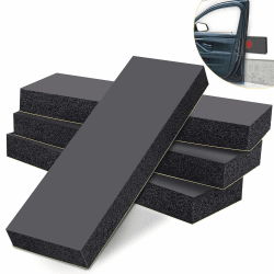 Garagen Wandschutz 4er Set, Schwarz selbstklebend Türwandschutz 3cm Extra Dicker Auto Schutz Garage Garagentor Kantenschutz Angebot bei HelloDeals