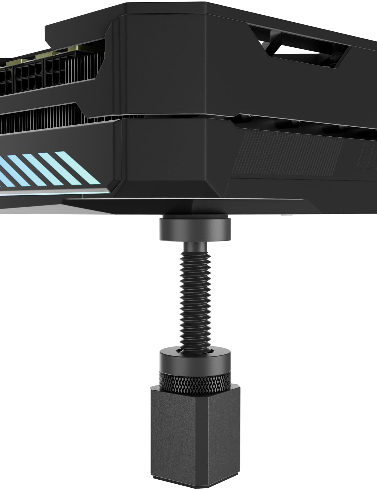 upHere Aluminium GPU Halterung mit Magnet und Anti Rutsch Pads,Grafikkarten Halterung,Vertical GPU Mount,Höhenverstellbare,Grafikkartenbasis,GPU Stütze Schwarz,S(28mm-50mm),GH50K GH50K-S(28mm-50mm) GH50K-Schwarz