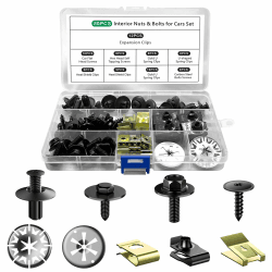 BREANIFULL 80 Stück Auto Befestigung Clips Auto Befestigungsbox Set mit Klemmscheiben Hitzeschutzblech Karosserieschrauben Set Blechmutter Schraube Mutter Clip Kit für Befestigen & Reparieren Autoteil Angebot bei HelloDeals