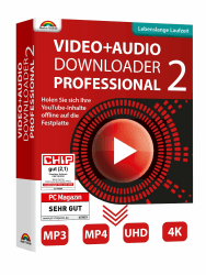 Video und Audio Downloader PRO 2 für YouTube, ARD, ZDF Mediatheken Filme und Musik direkt als MP3 oder MP4 speichern - Lebenslange Laufzeit für Windows 11, 10, 8.1, 7 Angebot bei HelloDeals