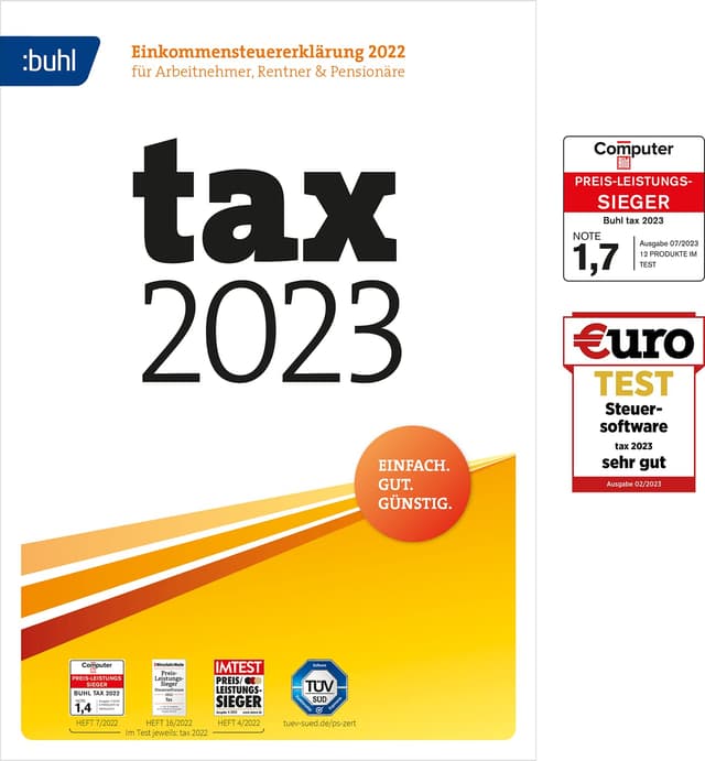 Tax 2023 (für Steuerjahr 2022) | PC | Digitaler Download Aktivierungscode per Email 2023
