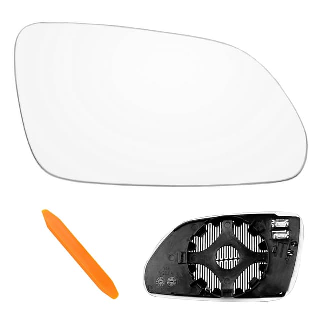 Laitejituan Spiegelglas Ersatz für VW Polo 9N 2005-2009, Ersatz für Skoda Oktavia (1Z3 / 1Z5) 2004-2008 Außenspiegel Glas Fahrerseite Beheizbar Ersatzspiegelglas Außenspiegel Asphärisch Auto (Rechts)