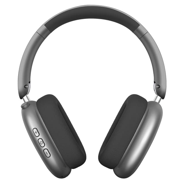 Wentronic Y01 Noise-Cancelling-Kopfhörer, Kabellose Over-Ear-Kopfhörer, Bluetooth 5.3, Hi-Res Sound, 48h Wiedergabe, faltbar, mit Mikrofon für iOS/Android/PC – Space Grau