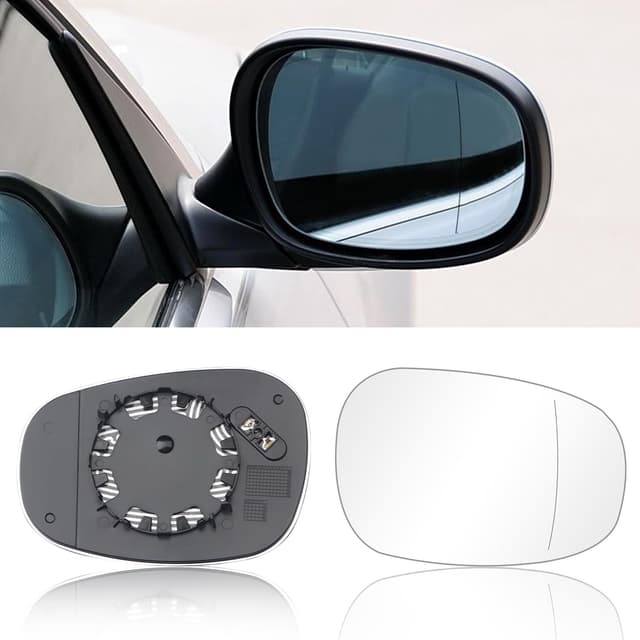 Altsbaos 1PCS Ersatzspiegel Rechts Kompatibel mit BMW 3er E90 E91 E92 E93 2009-2013 Spiegelglas Beheizbar 1er E81 2009-2012 Spiegelglas Außenspiegel 1er E88 2012-2013（51167252894） 09-12 Rechts