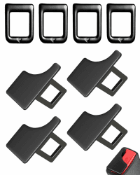 TPZORJX 4 Stück Sicherheitsgurt Clips, Gurtschloss Adapter, Alloy Auto Sicherheitsgurt Schnallen, Universal Sicherheitsgurt Clips, Mit 4 Schalldämpferschnallen,geeignet für die meisten Autos Angebot bei HelloDeals