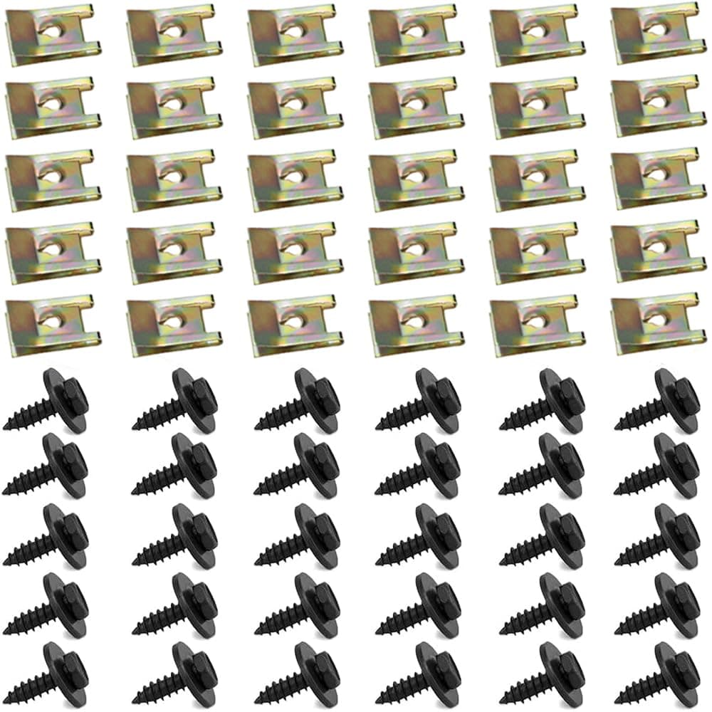 60 PCS Edelstahl Blechmutter,30 Sätze Schraube Mutter ClipSchnappmutter Set,Feder Blechmutter,Gewinde Clip Mutter Set,Karosserie-Blechmuttern,Blechmuttern Karosserie,Blechschrauben Schwarz Angebot bei HelloDeals