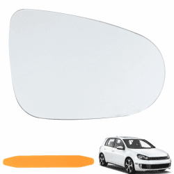 NewZC Spiegelglas Rechts für VW Golf 6 MK6 2010-2014/ GTI 2010-2014/VW VI 2008-2013/VW VI Cabriolet 2011-2016/VW 1T3 2010-2015 - Beifahrerseite Außenspiegel Glas Ersatzspiegelglas mit Hebelwerkzeug Angebot bei HelloDeals