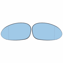 Doo Engy Spiegelglas für 1er E82 E87 3er E90 E91 E92 E46 Links und Rechts Spiegelgläser Satz Blau Glas Angebot bei HelloDeals
