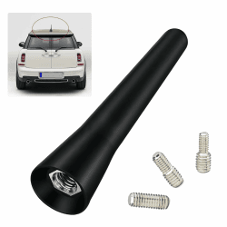 Antenna Kurz Schwarz, Ersatz Antenne Auto, Mini Antenne Dach, Autoantenne Kurz Universal, Autoradio Dachantenne 6,5cm, Auto Dachantenne Mast mit 3 Schrauben (M4, M5, M6), für den FM/AM Radioempfang Angebot bei HelloDeals