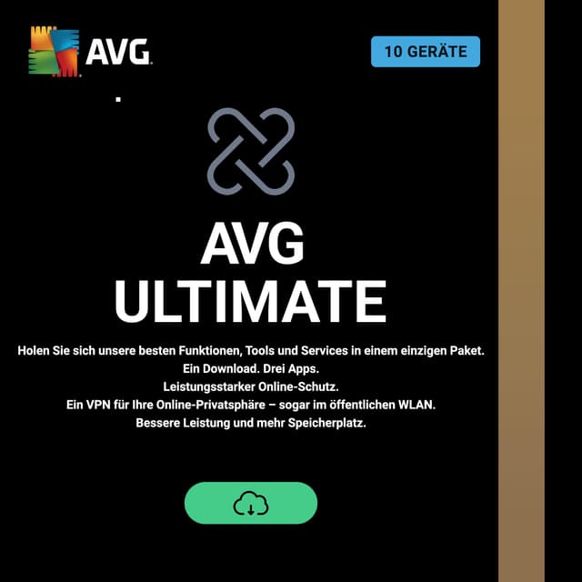 AVG Ultimate 2025 | 10 Geräte | 1 Jahr | Aktivierungscode per Email 12 Monate 10 Geräte