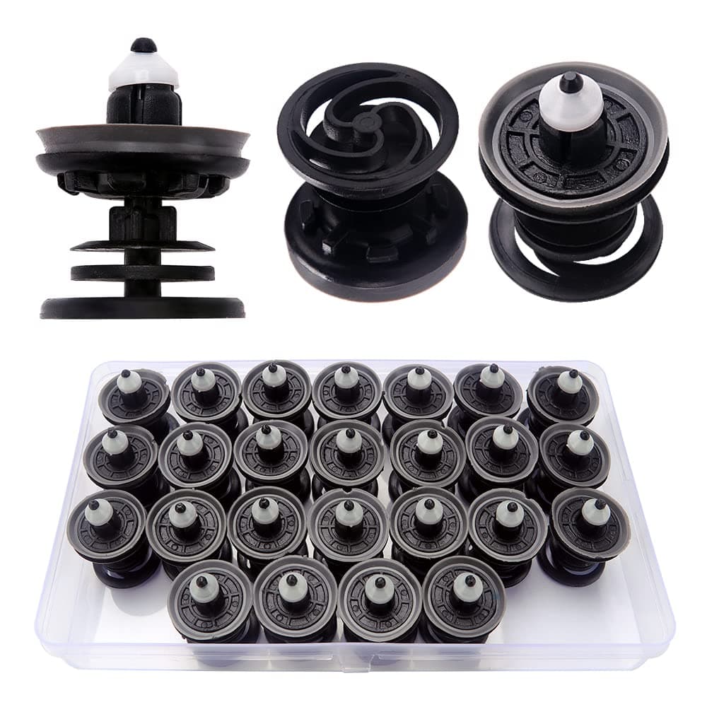 VooGenzek 25 Stücke Kunststoff Türverkleidung Befestigung Clips, Auto Innentür Karten Verkleidungs Clips, Kompatibel mit Golf, Passat, Polo, Scriocco, Sharan, Sagitar, Magotan