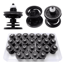 VooGenzek 25 Stücke Kunststoff Türverkleidung Befestigung Clips, Auto Innentür Karten Verkleidungs Clips, Kompatibel mit Golf, Passat, Polo, Scriocco, Sharan, Sagitar, Magotan Angebot bei HelloDeals