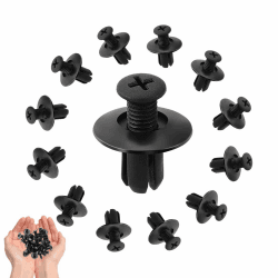 JUGUTA 8Mm Spreiznieten Kunststoff, Kotflügelnieten, Befestigungsclips Auto Clips, Auto Befestigung Clips, Stoßfänger-Verstärkungsclips, Kunststoffniete Befestigungssatz Clips Für Auto (50 Stück Angebot bei HelloDeals
