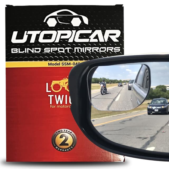 Konvexer Autospiegel für toten Winkel: XLarge Rückspiegel | Rückspiegel für Auto-Außenzubehör und Innenraum für Damen/Herren (2 Stück)