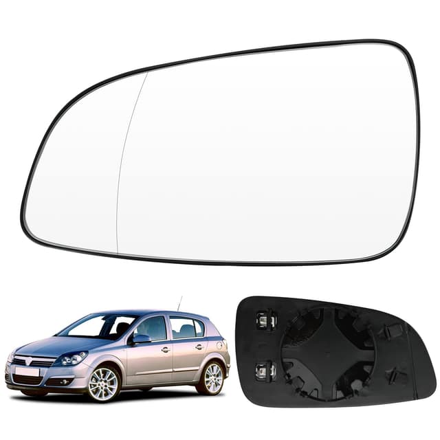 Spiegelglas Ersatz für Opel Astra H 2004-2009, Außenspiegel Glas Asphärisch, Außenspiegel Verstellbar Geeignet, Umkehrlinse Rückfahrglas Spiegel (Astra H-Links) für Astra H Links
