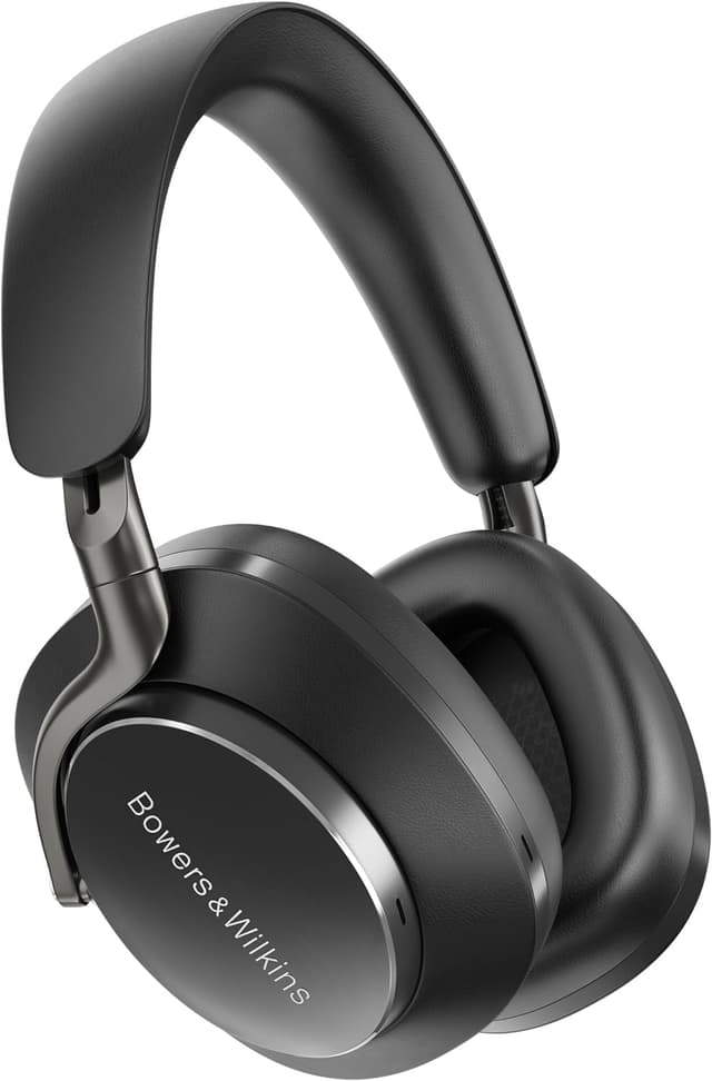 Bowers & Wilkins Px8 Flaggschiff-Over-Ear-Kopfhörer mit Geräuschunterdrückung, kabellos, Bluetooth 5.0, Schnellladung, 30 Stunden hochauflösende Wiedergabe, integriertes Mikrofon - Schwarz Over-Ear Schwarz