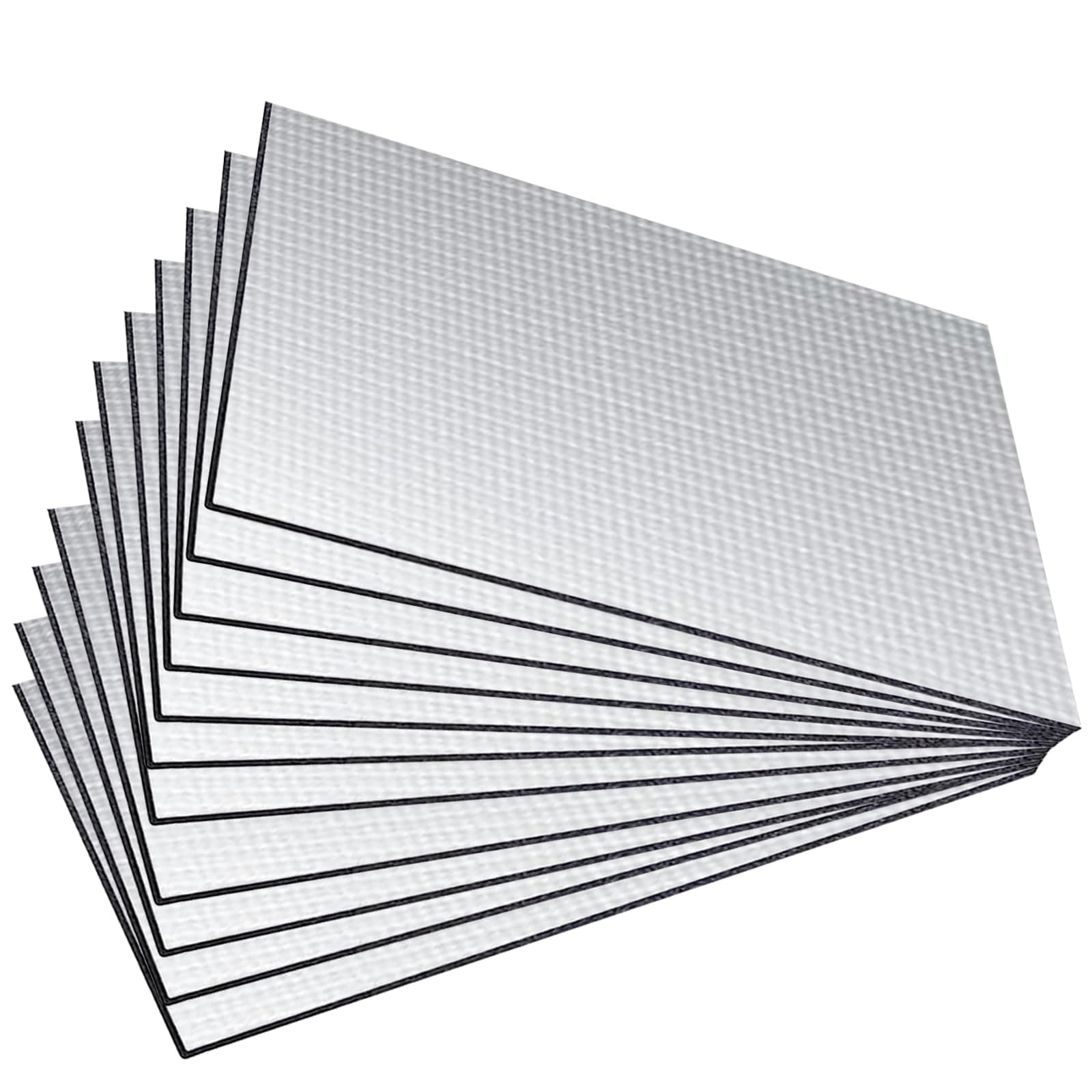 15 Stück Auto Dämmung, 18x25cm Durable Schallschutzmatte 5mm Dick Motorhaube Dämmmatte Auto Dämmmatte Selbstklebend für Schalldämmung Wasserdicht