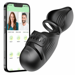 PQKuss Elektrischer Masturbator Silikon Penis Trainer Vibrator mit 9 Vibrationsmodi, Eichel Stimulator Masturbatoren Mann mit App Steuerung Masturbieren Männer Sex Toys für Männer und Paare Angebot bei HelloDeals