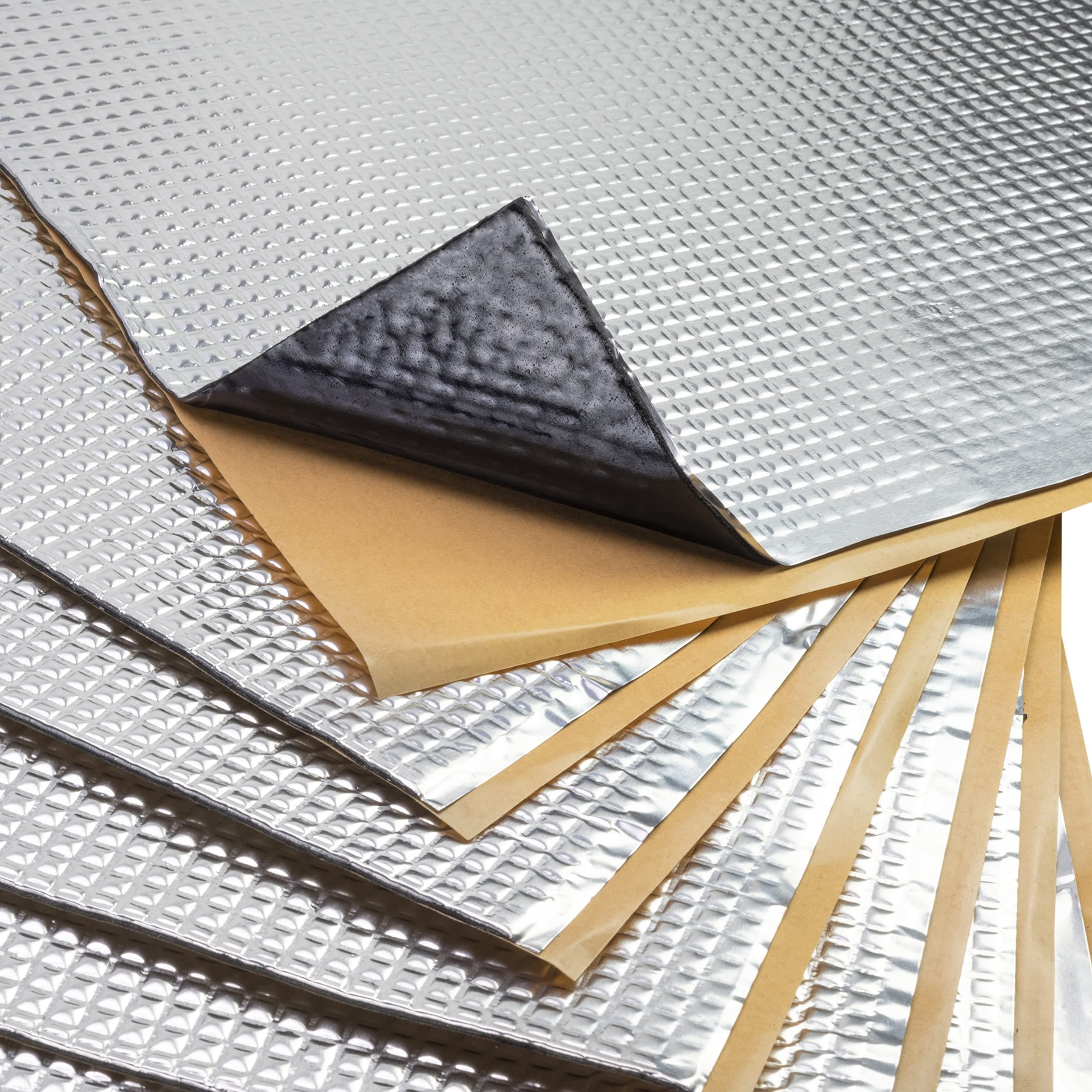 Selbstklebende Isolierung Dämmung 0,5m² 500x1000x2mm Schalldämmung Alubutyl Auto Butylkautschuk Vibrodamping