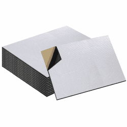 Dämmmatte Auto,12 pcs Schallschutzmatte Isolierung, 400x250x5mm Alubutyl Auto Dämmung Matte Schaumstoff, Selbstklebende , Feuerfest, Feuchtigkeitsfest, Wasserdicht Angebot bei HelloDeals