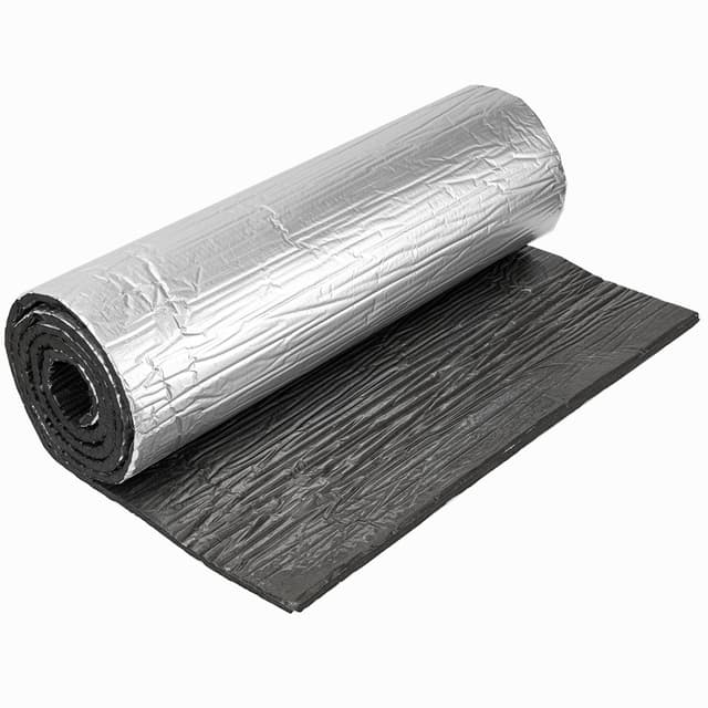 PAMATIO Dämmmatte Auto Schallschutzmatte Isolierung Matte Schaumstoff, selbstklebende Mattenrolle, Feuerfest, Feuchtigkeitsfest, Wasserdicht, 200cm*50cm*10mm 2 M X 50 Cm (10 Mm Dick)