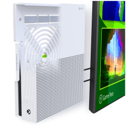 TotalMount Wandhalterung für Microsoft Xbox One S Konsole mit Hitze Management und Sicherheits-Klip ,Schwarz Angebot bei HelloDeals