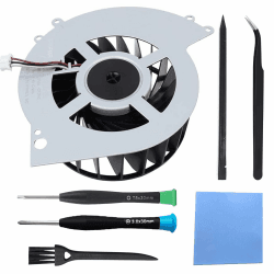 ZHUROUPU für PS4 Interner Lüfter 2000RPM für Sony für Playstation4 CUH-12XX, KSB0912HE-CK2M 500GB mit Bürste, Pinzette, Wärmeleitpad, Spudger, PH0 und T8 Schraubendreher Angebot bei HelloDeals