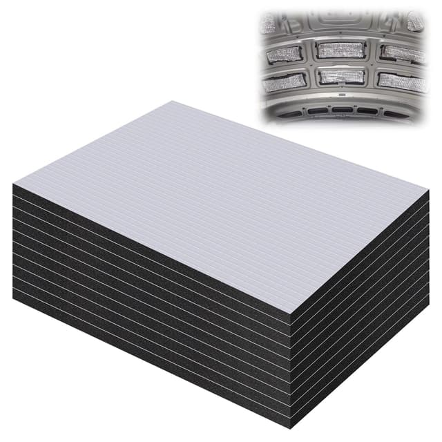 5 Stück Dämmmatte Auto, 25 x 18cm Schallschutzmatte, Isoliermatte Selbstklebend, Alubutyl Platten Dämmmatte, Anti Dröhn Dämmmatte, Ersatz Dämmung für Feuerfest Feuchtigkeitsfest Wasserdicht