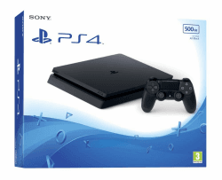 PlayStation 4 - Konsole (500 GB, schwarz, slim, F-Chassis) Angebot bei HelloDeals