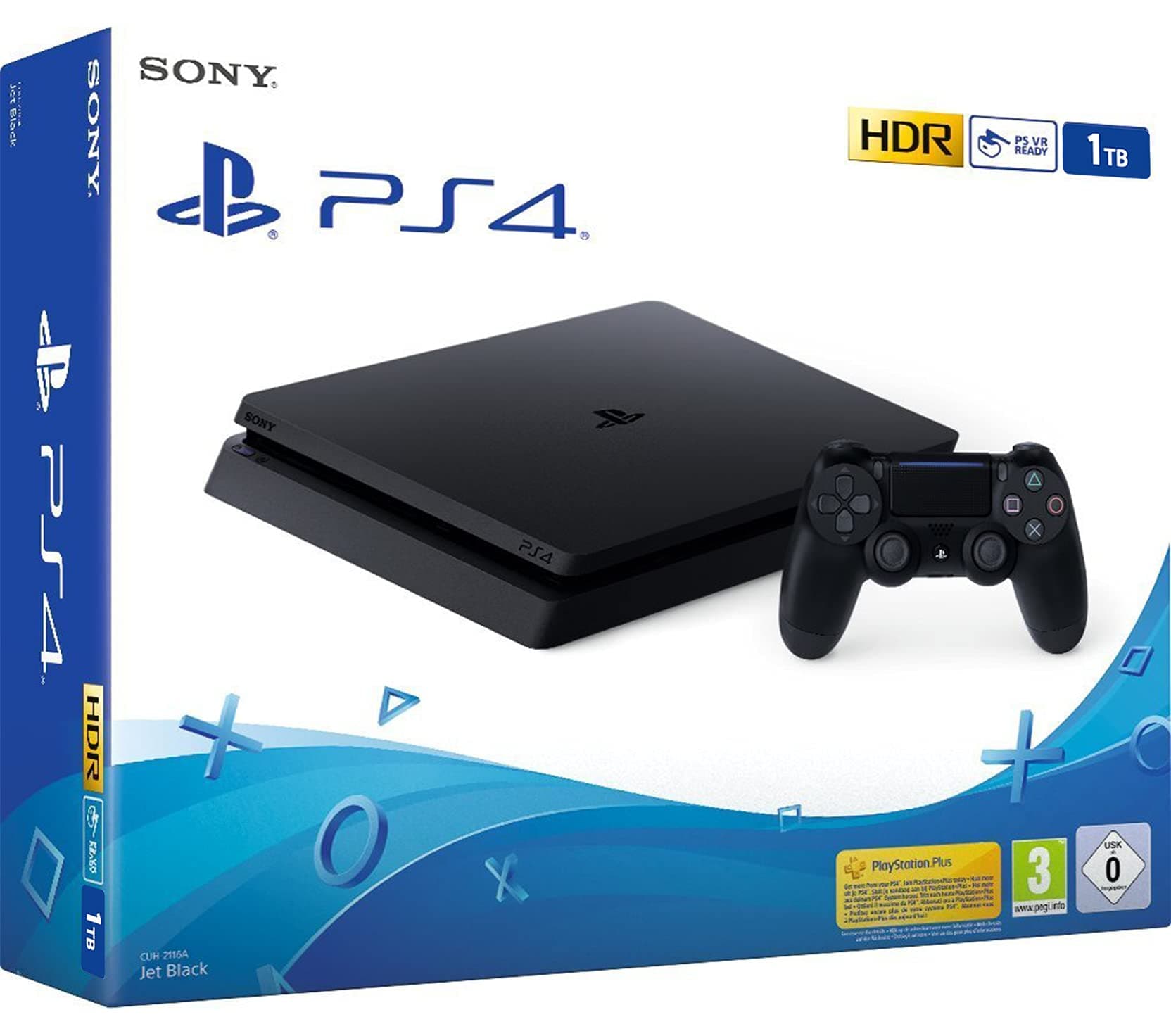 - PlayStation 4 Slim - Konsole (1TBschwarz)