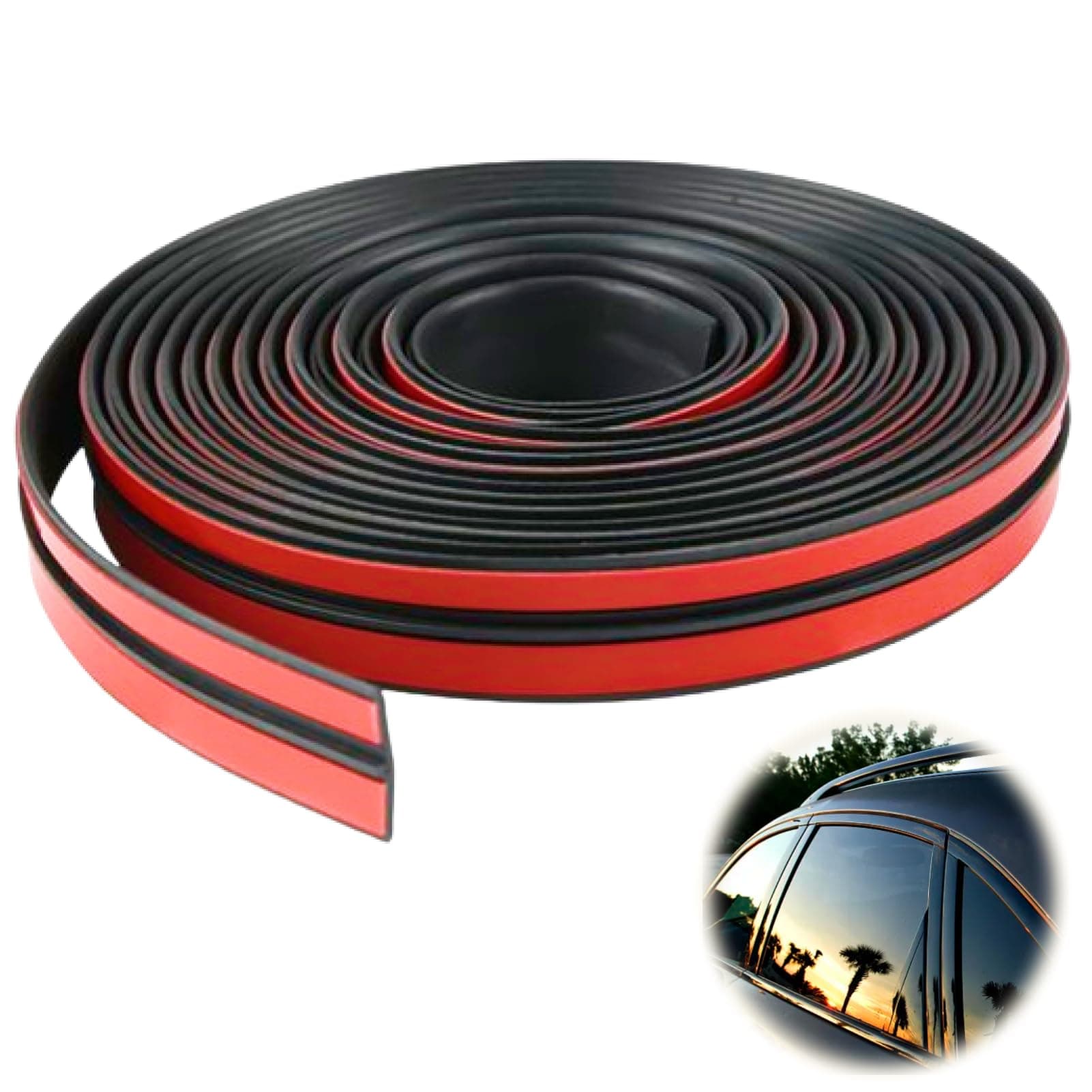 Hugwish windschutzscheibe gummidichtung 4m*19mm, windschutzscheiben dichtung für Windschutzscheibe, Oberlichter 19mm 4m