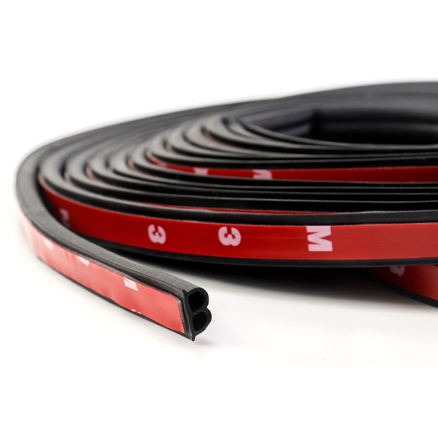 QWORK® 2 Rollen 5M Auto Tür Gummidichtung, B-förmig Autotür-Kantenschutz Selbstklebend Gummidichtung (Insgesamt 10 Meter) 10M Angebot bei HelloDeals