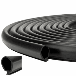 Inscrip Wohnmobil Sekundär Schiebedichtung, Wohnmobil-Gummidichtung, Universal Autotür Türdichtung Gummidichtung, Ersatz für Wohnmobil, Anhänger, Slideout-System, #018-338-BLK, Schwarz (6M) Angebot bei HelloDeals