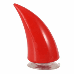 KIMISS Motorradhelmhorn Motorradhelm Devil Demon Horn mit Sucker Dekoration Zubehör(rot) Rot, Schwarz, Orange, Grün, P Angebot bei HelloDeals