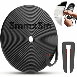 TXXATX 3m Kantenschutz für Bleche 3mm Kantenschutz Gummi Kantenschutzprofil EPDM Kantenschutz Blech U-Form Kantenschutz Metall Selbstklebend für Autotüren Metallplatten Glasplatten Türen Fenster 3mmx3m Angebot bei HelloDeals