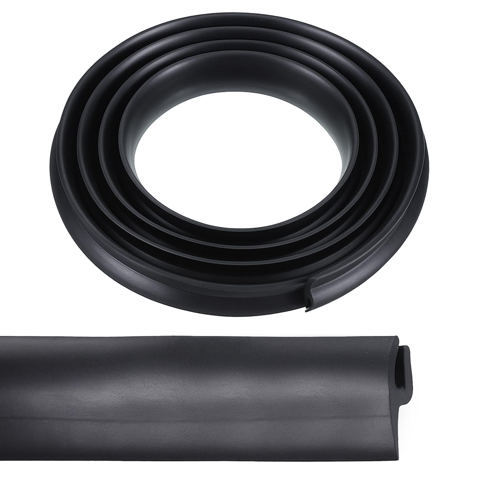 1.7 m / 5.6 ft Windschutzscheibe Gummidichtung Auto-Windschutzscheibendichtung Auto Windschutzscheibe Fensterdichtungsstreifen Zierleiste Schwarze Selbstklebend Gummidichtung für Bleche Glasscheiben