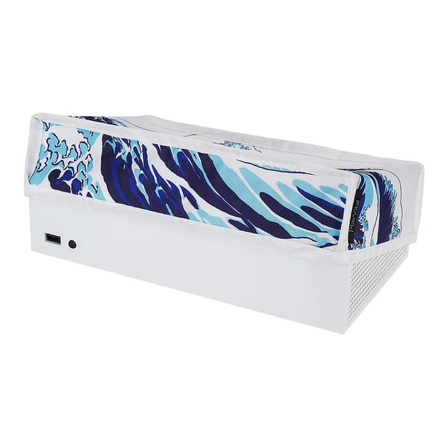 PlayVital Horizontal Staubschutze Hülle für Xbox Series S Konsole,Spritzwasserdichte Tasche Cover Staubhülle Schutzhülle Abdeckung Case Die Große Welle(horizontal)