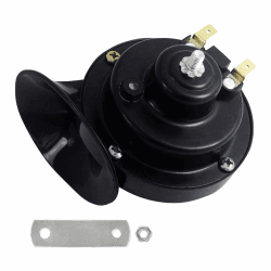 Schneckenhupe,Hupe Autohupe Laut 115dB,Autohorn 12V,Hörner Signalhorn 12V,Einzelton-Tone Air Horn,Lufthupe,Wasserdicht Schneckenhupe für Auto,Motorrad,Lkw,Boot (Schwarz) Angebot bei HelloDeals