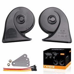 Hupe 12V Laute, Signalhorn Wasserdichte Doppel Horn, Super Laute Lkw Auto Tiefton Luft Hörner, Ersatz Kit Universal für Auto Motorrad LKW Boot FARBIN (Boutique Neu) Boutique Hupen Angebot bei HelloDeals